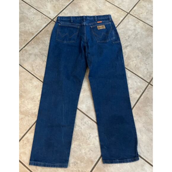 Wrangler Flame Resistant ,Blue,  Dark Wash, Lot of 2 Pair Jeans Mens 34x32 CAT 2 - Picture 9 of 9